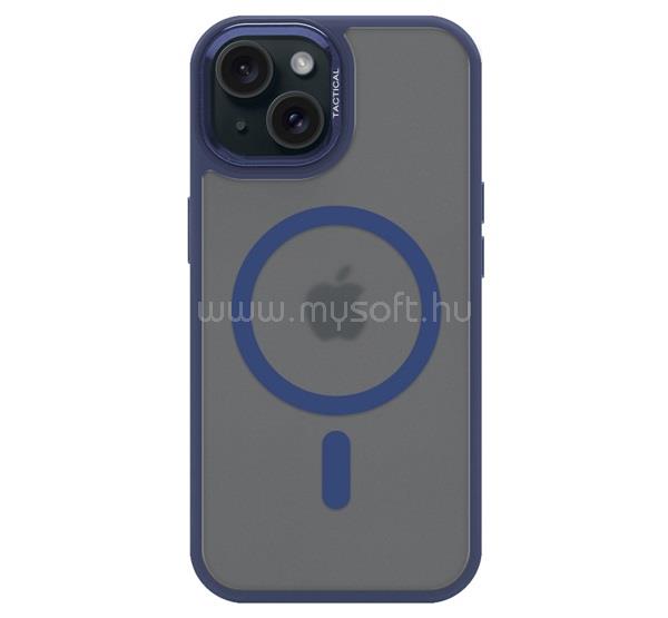 TACTICAL iPhone 15 TACTICAL MAGFORCE HYPERSTEALTH 3.0 szilikon telefonvédő ütésállóság, MagSafe, SÖTÉTKÉK