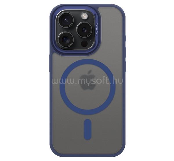 TACTICAL iPhone 15 Pro TACTICAL MAGFORCE HYPERSTEALTH 3.0 szilikon telefonvédő ütésállóság, MagSafe, SÖTÉTKÉK