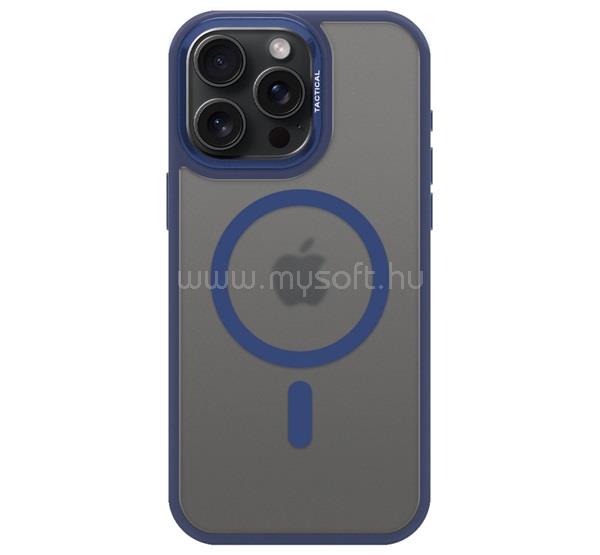 TACTICAL iPhone 15 Pro Max TACTICAL MAGFORCE HYPERSTEALTH 3.0 szilikon telefonvédő ütésállóság, MagSafe, SÖTÉTKÉK