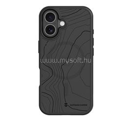 TACTICAL iPhone 16 TACTICAL MAGFORCE HYPERSTEALTH SIKA szilikon telefonvédő ütésállóság, topográfiai minta, FEKETE TACTICAL_57983126302 small