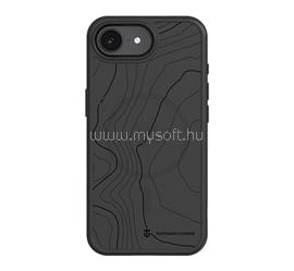 TACTICAL iPhone 17e / 16e TACTICAL MAGFORCE HYPERSTEALTH SIKA szilikon telefonvédő ütésállóság, topográfiai minta, FEKETE TACTICAL_57983126317 small