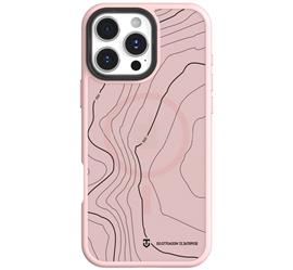 TACTICAL iPhone 16 Pro Max TACTICAL MAGFORCE HYPERSTEALTH SIKA szilikon telefonvédő ütésállóság, topográfiai minta, RÓZSASZÍN TACTICAL_57983126313 small
