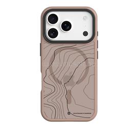 TACTICAL iPhone 18 Pro TACTICAL MAGFORCE HYPERSTEALTH SIKA szilikon telefonvédő ütésállóság, topográfiai minta, SÖTÉTBARNA TACTICAL_57983126296 small