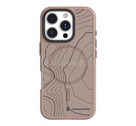 TACTICAL iPhone 16 Pro TACTICAL MAGFORCE HYPERSTEALTH SIKA szilikon telefonvédő ütésállóság, topográfiai minta, SÖTÉTBARNA TACTICAL_57983126311 small
