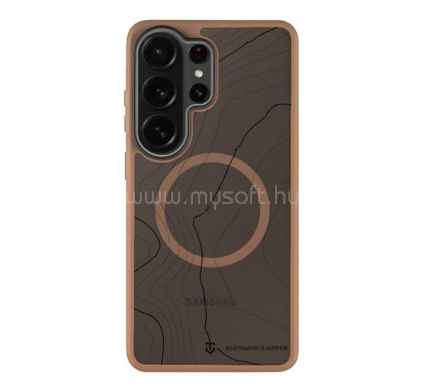 TACTICAL TACTICAL MAGFORCE HYPERSTEALTH SIKA szilikon telefonvédő ütésállóság, topográfiai minta, SÖTÉTBARNA