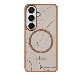 TACTICAL Samsung S26 TACTICAL MAGFORCE HYPERSTEALTH SIKA szilikon telefonvédő ütésállóság, topográfiai minta, SÖTÉTBARNA TACTICAL_57983129128 small