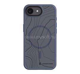 TACTICAL iPhone 17e / 16e TACTICAL MAGFORCE HYPERSTEALTH SIKA szilikon telefonvédő ütésállóság, topográfiai minta, SÖTÉTKÉK TACTICAL_57983126319 small