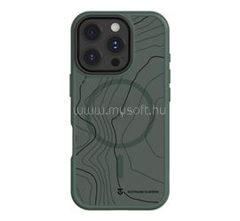 TACTICAL iPhone 16 Pro TACTICAL MAGFORCE HYPERSTEALTH SIKA szilikon telefonvédő ütésállóság, topográfiai minta, SÖTÉTZÖLD TACTICAL_57983126310 small