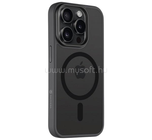 TACTICAL iPhone 15 Pro TACTICAL MAGFORCE HYPERSTEALTH szilikon telefonvédő ütésállóság, MagSafe, FEKETE