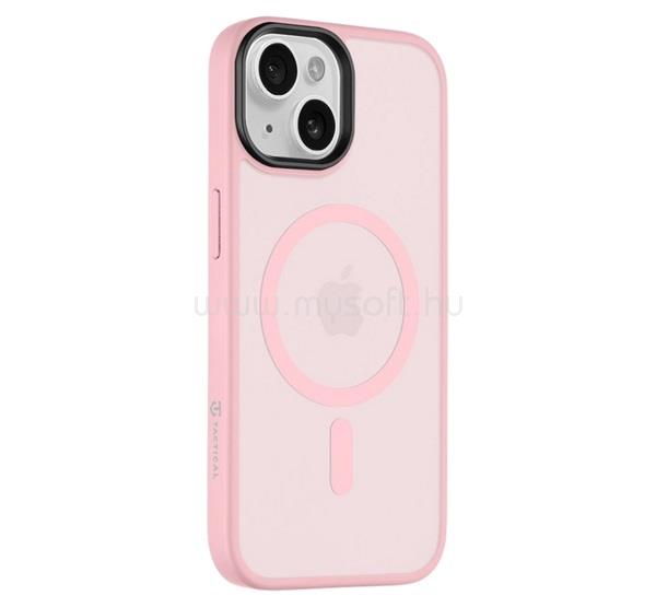 TACTICAL iPhone 15 TACTICAL MAGFORCE HYPERSTEALTH szilikon telefonvédő ütésállóság, MagSafe, RÓZSASZÍN