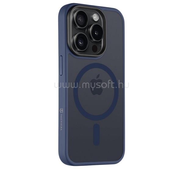 TACTICAL iPhone 15 Pro TACTICAL MAGFORCE HYPERSTEALTH szilikon telefonvédő ütésállóság, MagSafe, SÖTÉTKÉK