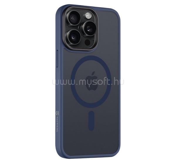 TACTICAL iPhone 15 Pro Max TACTICAL MAGFORCE HYPERSTEALTH szilikon telefonvédő ütésállóság, MagSafe, SÖTÉTKÉK
