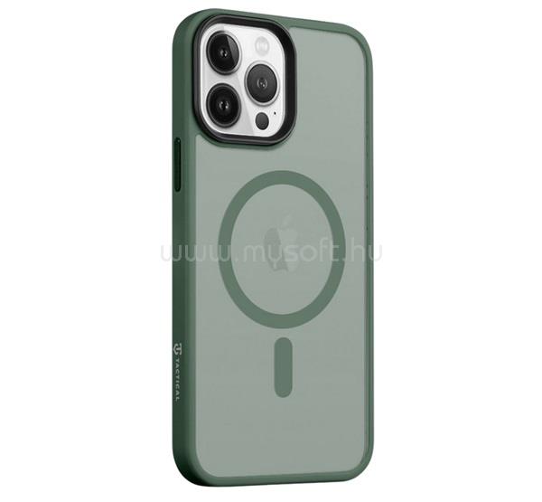 TACTICAL iPhone 13 Pro Max TACTICAL MAGFORCE HYPERSTEALTH szilikon telefonvédő ütésállóság, MagSafe, SÖTÉTZÖLD