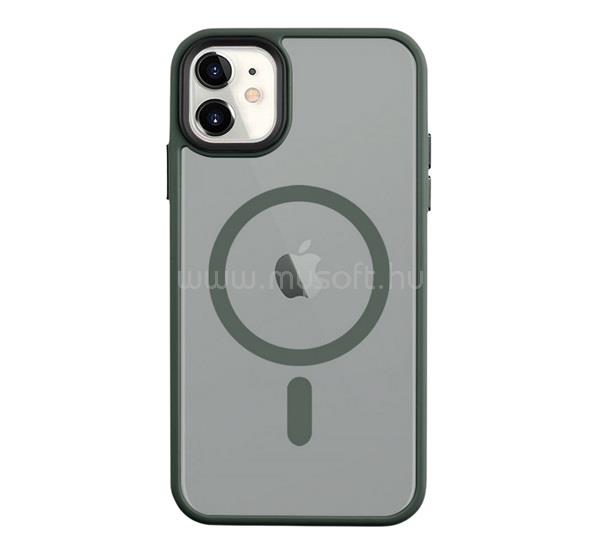 TACTICAL iPhone 11 TACTICAL MAGFORCE HYPERSTEALTH szilikon telefonvédő ütésállóság, MagSafe, SÖTÉTZÖLD