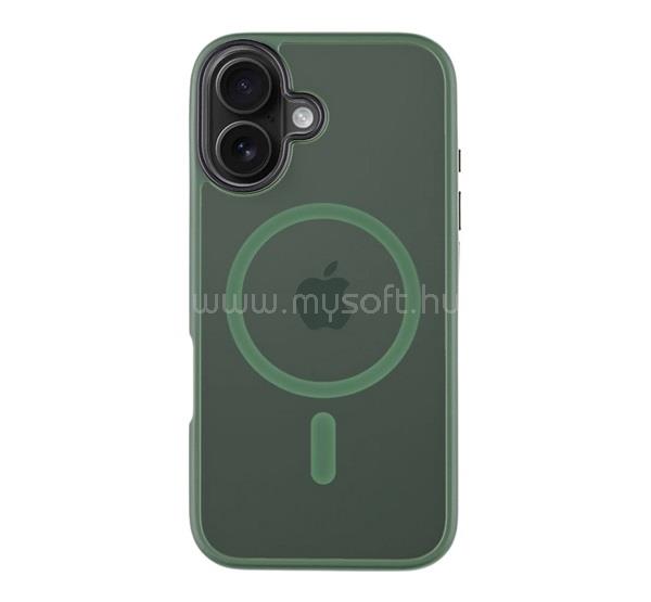 TACTICAL iPhone 16 TACTICAL MAGFORCE HYPERSTEALTH szilikon telefonvédő ütésállóság, MagSafe, SÖTÉTZÖLD