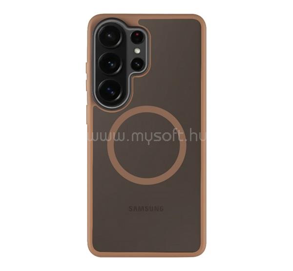 TACTICAL Samsung S26 Ultra TACTICAL MAGFORCE HYPERSTEALTH szilikon telefonvédő ütésállóság, MagSafe, VILÁGOSBARNA