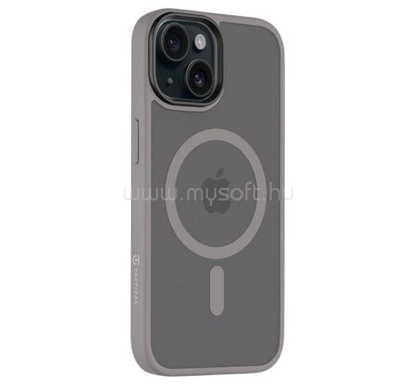 TACTICAL iPhone 15 TACTICAL MAGFORCE HYPERSTEALTH szilikon telefonvédő ütésállóság, MagSafe, VILÁGOSSZÜRKE
