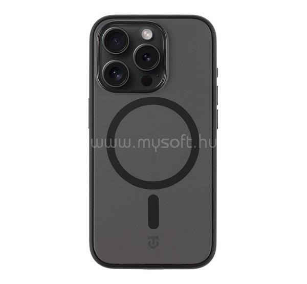TACTICAL iPhone 15 Pro TACTICAL MAGFORCE SMOOTHISFAST szilikon telefonvédő ütésállóság, MagSafe, FEKETE