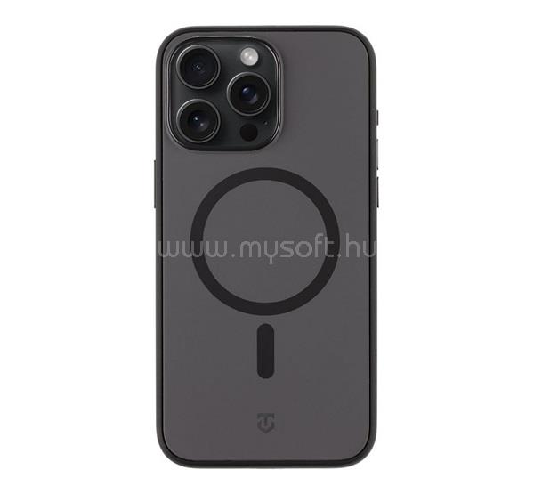 TACTICAL iPhone 15 Pro Max TACTICAL MAGFORCE SMOOTHISFAST szilikon telefonvédő ütésállóság, MagSafe, FEKETE