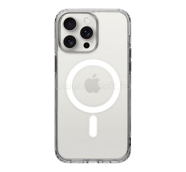 TACTICAL iPhone 15 Pro Max TACTICAL MAGFORCE szilikon telefonvédő ütésállóság, MagSafe, ÁTLÁTSZÓ