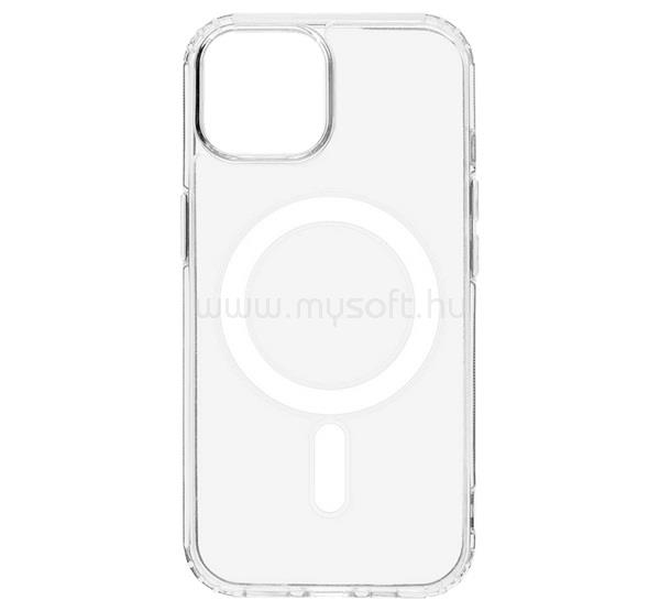 TACTICAL iPhone 15 TACTICAL MAGFORCE szilikon telefonvédő ütésállóság, MagSafe, ÁTLÁTSZÓ