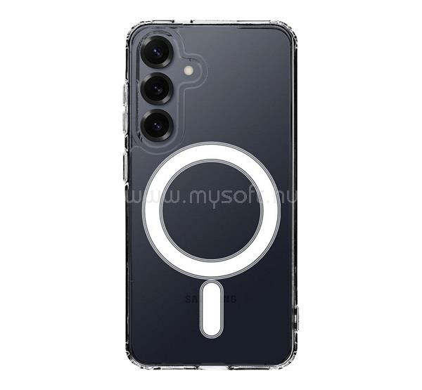 TACTICAL Samsung S25 TACTICAL MAGFORCE szilikon telefonvédő ütésállóság, MagSafe, ÁTLÁTSZÓ