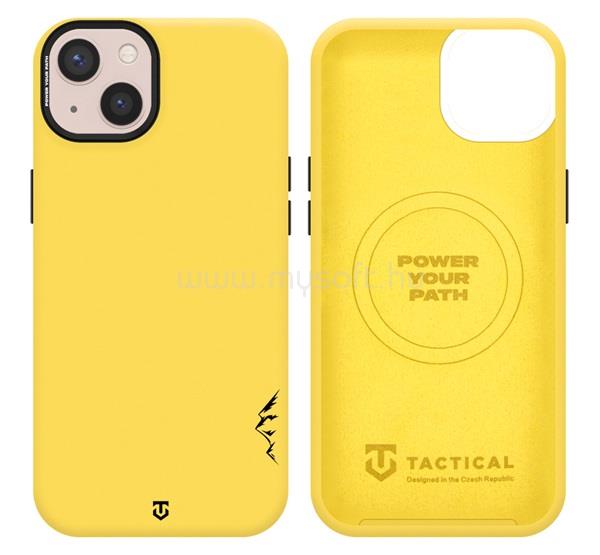 TACTICAL iPhone 13 TACTICAL MAGFORCE VELVET SMOOTHIE 2.0 szilikon telefonvédő ütésállóság, MagSafe, CITROMSÁRGA