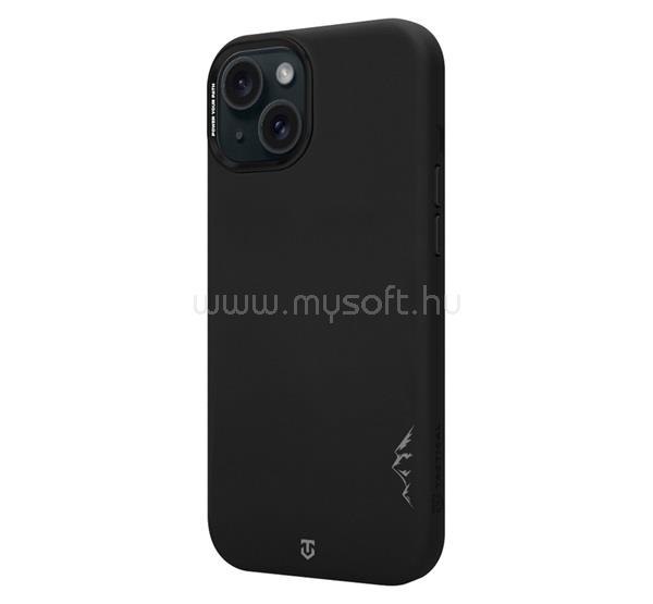 TACTICAL iPhone 15 TACTICAL MAGFORCE VELVET SMOOTHIE 2.0 szilikon telefonvédő ütésállóság, MagSafe, FEKETE
