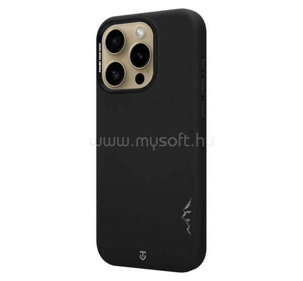 TACTICAL iPhone 16 Pro TACTICAL MAGFORCE VELVET SMOOTHIE 2.0 szilikon telefonvédő ütésállóság, MagSafe, FEKETE