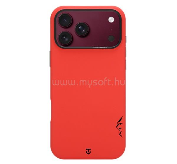 TACTICAL iPhone 18 Pro / 17 Pro TACTICAL MAGFORCE VELVET SMOOTHIE 2.0 szilikon telefonvédő ütésállóság, MagSafe, PIROS