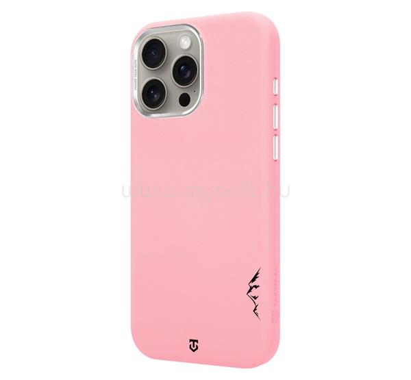 TACTICAL iPhone 15 Pro Max TACTICAL MAGFORCE VELVET SMOOTHIE 2.0 szilikon telefonvédő ütésállóság, MagSafe, RÓZSASZÍN