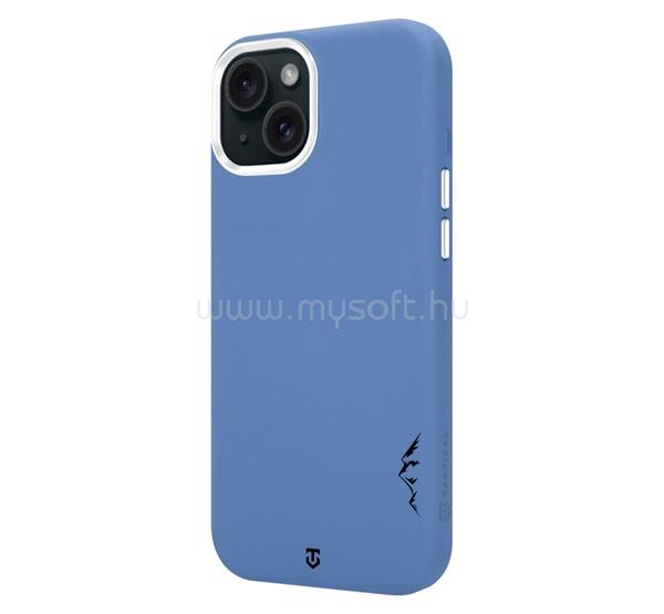 TACTICAL iPhone 15 TACTICAL MAGFORCE VELVET SMOOTHIE 2.0 szilikon telefonvédő ütésállóság, MagSafe, SÖTÉTKÉK