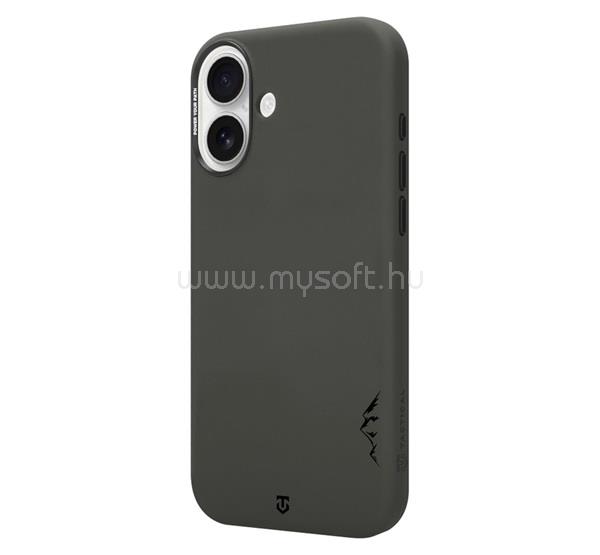 TACTICAL iPhone 16 TACTICAL MAGFORCE VELVET SMOOTHIE 2.0 szilikon telefonvédő ütésállóság, MagSafe, SÖTÉTSZÜRKE
