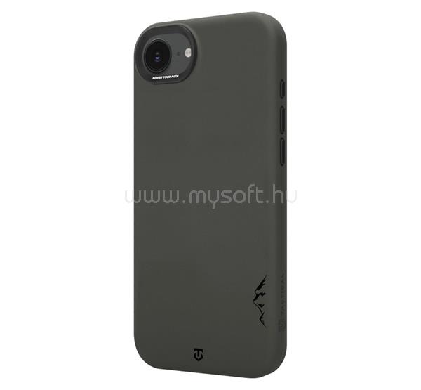 TACTICAL iPhone 17e / 16e TACTICAL MAGFORCE VELVET SMOOTHIE 2.0 szilikon telefonvédő ütésállóság, MagSafe, SÖTÉTSZÜRKE