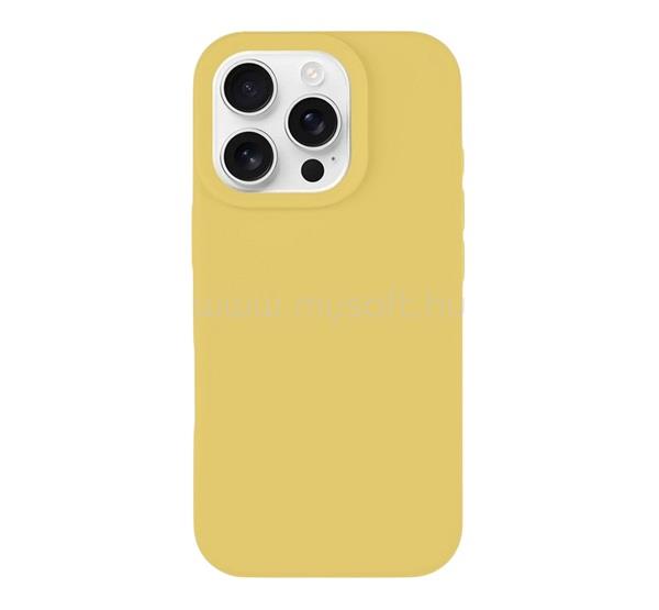 TACTICAL iPhone 16 Pro TACTICAL MAGFORCE VELVET SMOOTHIE szilikon telefonvédő ütésállóság, MagSafe, CITROMSÁRGA