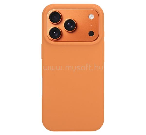TACTICAL iPhone 18 Pro / 17 Pro TACTICAL MAGFORCE VELVET SMOOTHIE szilikon telefonvédő ütésállóság, MagSafe, NARANCSSÁRGA