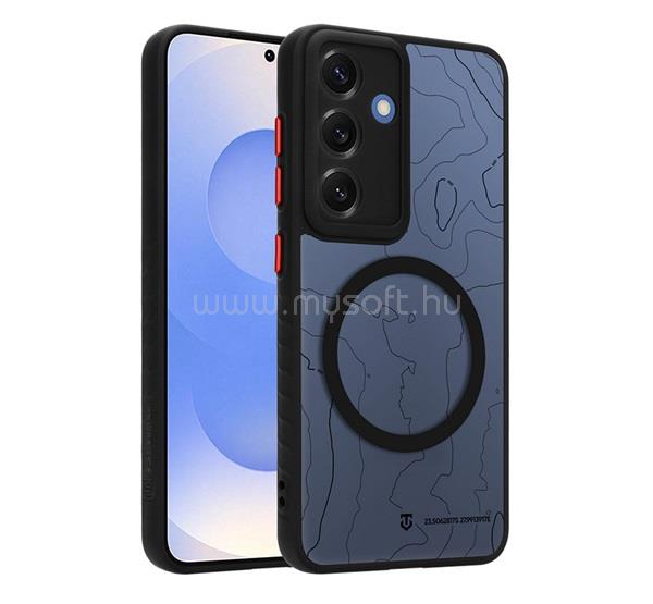 TACTICAL Samsung S25 TACTICAL MAGFORCE WARTHOG szilikon telefonvédő erős ütésállóság, MagSafe, FEKETE
