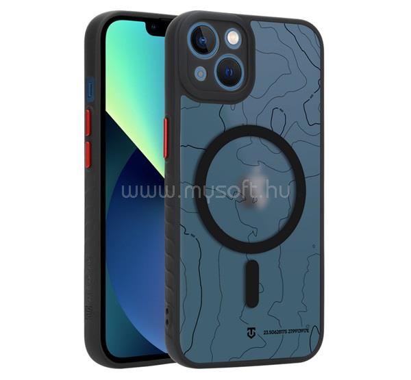 TACTICAL iPhone 13 TACTICAL MAGFORCE WARTHOG szilikon telefonvédő erős ütésállóság, MagSafe, FEKETE