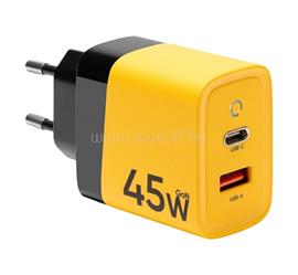 TACTICAL TACTICAL MICROGRID hálózati töltő USB+Type-C aljzat 45W, PD gyorstöltő 3.0, CITROMSÁRGA TACTICAL_57983117437 small