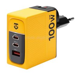 TACTICAL TACTICAL NETT WARRIOR hálózati töltő USB+2 Type-C aljzat 100W, PD gyorstöltő 3.0, CITROMSÁRGA TACTICAL_57983117439 small