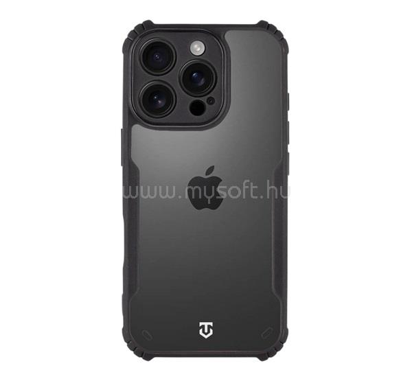 TACTICAL iPhone 16 Pro TACTICAL QUANTUM STEALTH szilikon telefonvédő ütésállóság, kameravédő, FEKETE