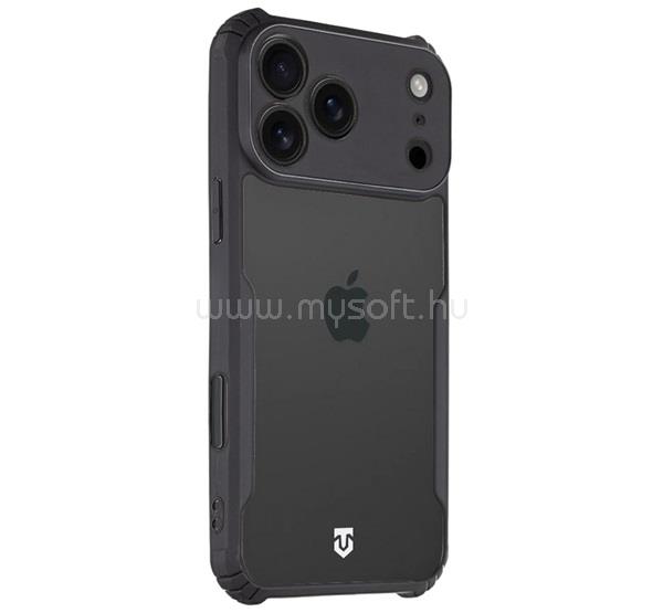 TACTICAL iPhone 18 Pro Max / 17 Pro Max TACTICAL QUANTUM STEALTH szilikon telefonvédő ütésállóság, kameravédő, FEKETE