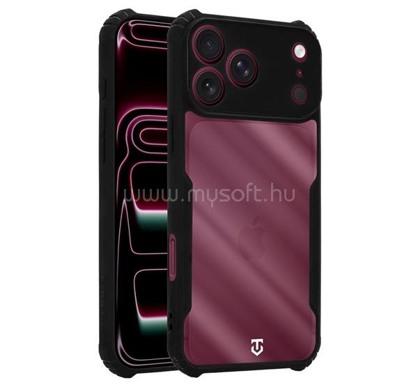 TACTICAL iPhone 18 Pro Max / 17 Pro Max TACTICAL QUANTUM STEALTH szilikon telefonvédő ütésállóság, kameravédő, FEKETE