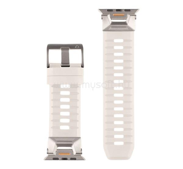 TACTICAL Apple Watch Ultra 3 49mm TACTICAL TOUGH BAND pótszíj egyedi méret, rozsdamentes acél, VILÁGOSSZÜRKE/EZÜST