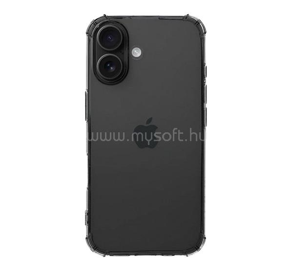 TACTICAL iPhone 16 TACTICAL TPU PLYO szilikon telefonvédő ütésállóság, légpárnás sarok, ÁTLÁTSZÓ
