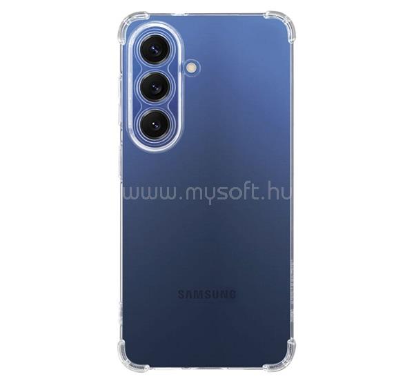 TACTICAL Samsung S26 TACTICAL TPU PLYO szilikon telefonvédő ütésállóság, légpárnás sarok, ÁTLÁTSZÓ