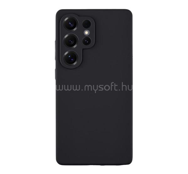 TACTICAL Samsung S25 Ultra TACTICAL VELVET SMOOTHIE szilikon telefonvédő ütésállóság, matt, FEKETE