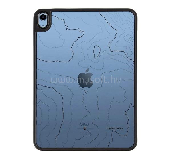 TACTICAL IPAD 11 (2025) / 10.9 (2022) TACTICAL WARTHOG szilikon telefonvédő ütésállóság, topográfiai minta, FEKETE