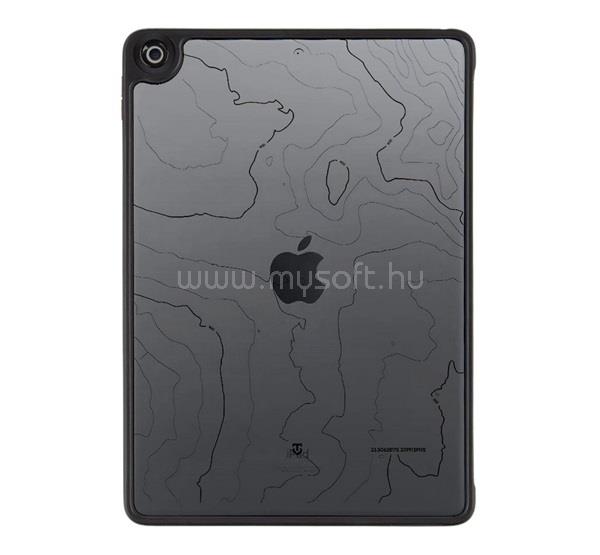 TACTICAL IPAD 10.2 (2021) / 10.2 (2020) TACTICAL WARTHOG szilikon telefonvédő ütésállóság, topográfiai minta, FEKETE