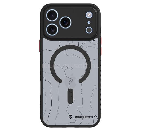 TACTICAL iPhone 18 Pro / 17 Pro TACTICAL WARTHOG szilikon telefonvédő ütésállóság, MagSafe, FEKETE